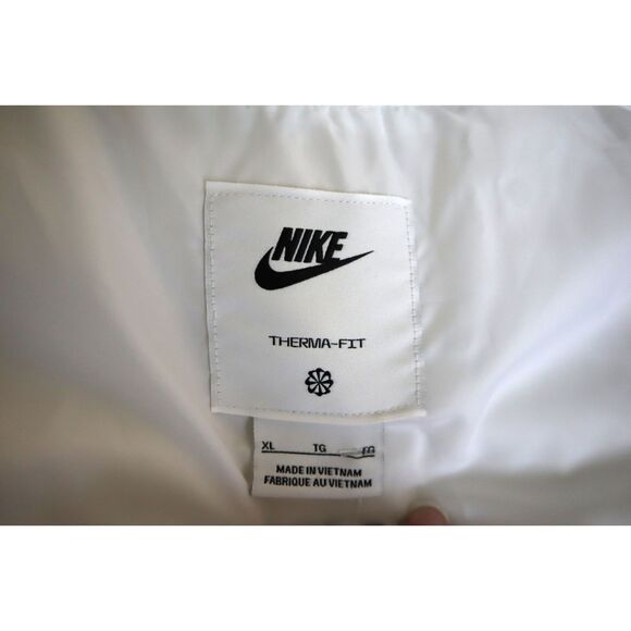 Nike FZ5899-100 Women's Sz XL White Therma-FIT Loose Hooded Puffer Jacket - Picture 3 of 9